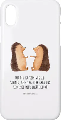 Produktbild von Mr. & Mrs. Panda Iphone 10 Handyhülle Igel Liebe - Weiß - Geschenk, Hülle, Handy, Hochzeitstag, Cover, Verheiratet, X, Verlobt, Freundin