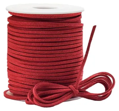 Imagen del producto de Inovra - Cuerda para manualidades de 3 mm - Cuero sintético trenzado - Cuerda de cuero - Cinta decorativa - Listón para regalos - Ideal para joyería y accesorios para el cabello - Cuerda para joyería