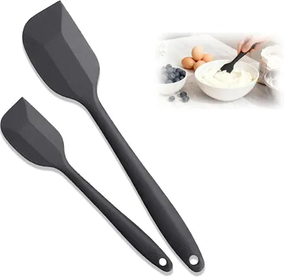 Zdjęcie produktu dla Szpatułka silikonowa 21,5 cm i 27,5 cm, 2 sztuki, żaroodporna, do pieczenia