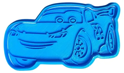 Ausstechform Auto, blau, 8 x 7 x 1,5 cm, Kunststoff
