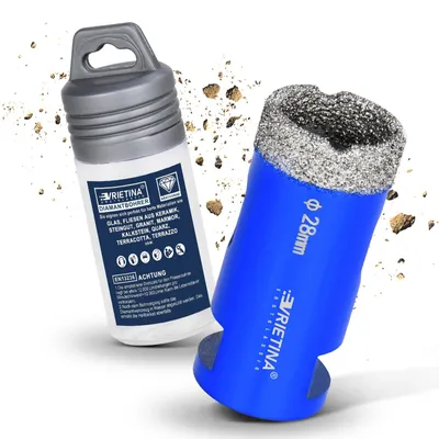 Produktbild von 28mm Diamant Fliesenbohrer M14 Diamantbohrer Glasbohrer Nass- / Trocken Bohrkrone für Winkelschleifer, Diamant Lochsäge von Fliesen Feinsteinzeug