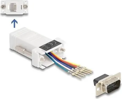 Obrázek produktu pro DeLOCK 67073, D-Sub 9, RJ12, Bílá