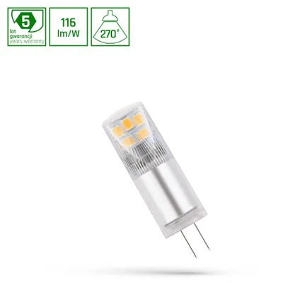 Produktbild von Spectrum LED Premium Leuchtmittel Stiftsockel Lampe 2,5W G4 klar 290lm 860 kaltweiß 6000K Tageslicht 270°