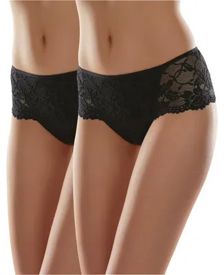 Produktbild von Merry Style Damen String MSGAB39 (Schwarz (2Pack), 36 (Herstellergröße: S))