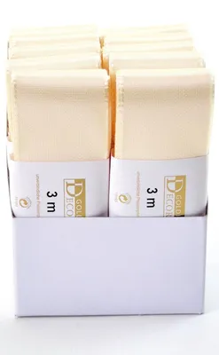 Produktbild von Goldina® 14450400211003 Basic Taftband - 40 mm x 3 m, creme