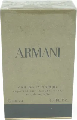 A close-up shot of the front of a perfume box.