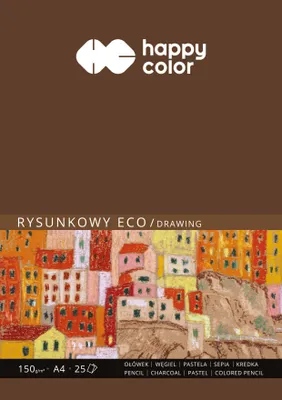 Produktbild von Zeichenblock eco A4/25K 150g HAPPY COLOR