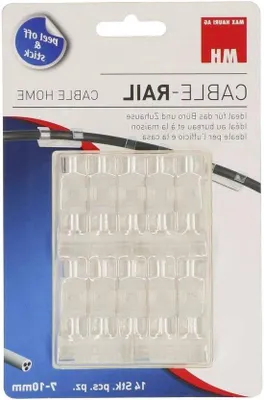Image de Attaches transparentes pour câbles en paquet, Ø 10 mm, 14 pièces.