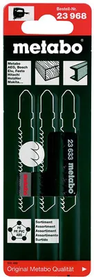 Produktbild von Metabo Stichsägeblattsortiment 1, Holz+Metall, HCS / HSS - 3 teiliges Set