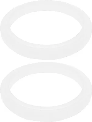 Produktbild von Silikonische Abdichtung O-Ring Uitlaufsperre - Kopf Packungsdichtung - Kaffeevollautomat Zubehör - Kompatibel - Weiß - 2 Stück - Ersatzteile.