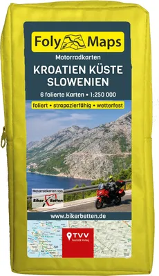 Produktbild von FolyMaps Motorradkarten Kroatien Slowenien