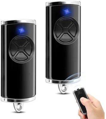 Obrázek produktu pro Dálkové ovládání garážových vrat – ruční vysílač 868 MHz – pro modely Hörmann – 4 kanály – černé – 2 ks