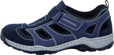 Produktbild von Rieker Herren Klett Halbschuh durchbrochen dunkelblau 45