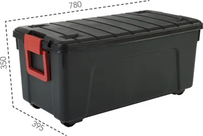 Produktbild von IRIS OHYAMA Multi Box Gr. M 75 Liter, schwarz-rot 6162