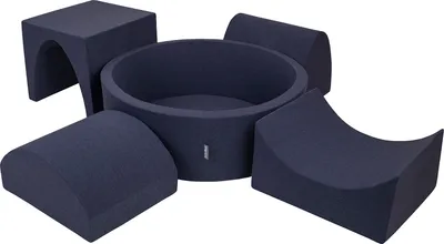 Produktbild von KiddyMoon Spielplatz Aus Schaumstoff Mit 300 Bälle 7cm Hindernisläufen Version 1 Rund Bällebad Mit Bunten Bällen Für Babys Und Kinder
