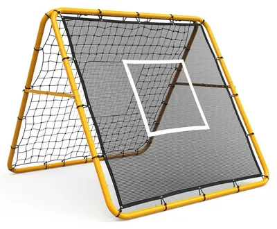 Immagine prodotto di Rete per rebounder, angolazione regolabile, allenamento su entrambi i lati, giallo