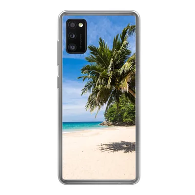 Produktbild von MuchoWow® Handyhülle Schutzhülle Hülle für Samsung Galaxy A41 Strand - Tropen - Meer Silikon Softcase Handy Hülle - Mobiltelefon