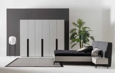 Produktbild von Schlafzimmer Set Bett 2х Nachttisch Kleiderschrank Luxus Holz JVmoebel