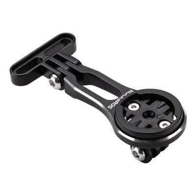 Immagine prodotto di ROCKBROS supporto per computer da bici per Garmin, Bryton, iGPSPORT supporto per manubrio con adattatori, supporto per telecamera esterna in alluminio regolabile