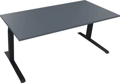 Produktbild von Sitz-/Stehtisch Kufe Doppels. Quad. B1800xT800xH645-1275 an/Lavagrau