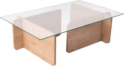 Produktbild von Kallias - Couchtisch, 105x65x30h cm Eiche Braun, Zeitschriftenhalter