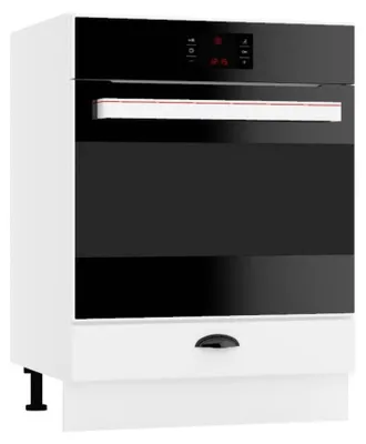 Produktbild von Küchenunterschrank 60 cm - Weiß - Einbauschrank für den Backofen - Höhenverstellbar