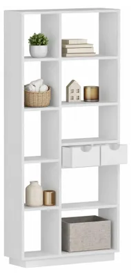 Produktbild von Imer - Regal, 80x25x189h cm Weiß, 8 Fächer