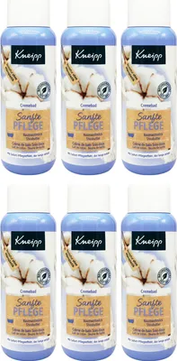 Produktbild von 6x Kneipp Cremebad SANFTE PFLEGE 400ml Schaumbad mit Baumwollmilch + Sheabutter