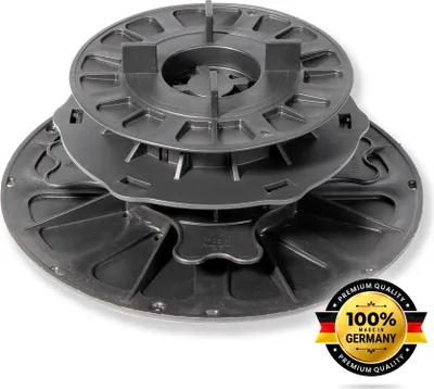 Produktbild von 1 Karton Justierbarer Plattenlager Premium mit Gefälleausgleich bis zu 5 % für Stein Beton Keramikplatten : 70–100 mm / 52 Stück