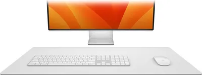Produktbild von Nachhaltiges Leder DeskPad | Morsbeständige Mausmatte mit Optimaler Oberfläche für Präzise Mäuse | Grau