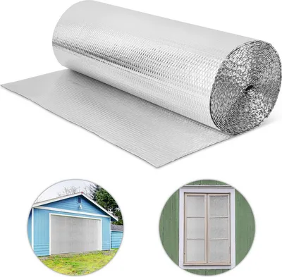 Zdjęcie produktu dla TolleTour Folia izolacyjna Thermofolie 1 x 20 m, 200 g/m² Folia izolacyjna do dachów Folia aluminiowa z warstwą powietrzną Folia izolacyjna Folia chroniąca przed zimnem