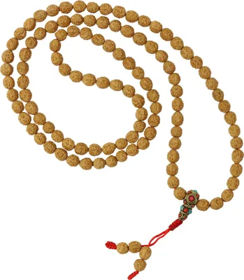 Produktbild von Gebetskette Mala Kette Rudraksha Perlen Stone Guru double 5 Mukhi Halskette Meditationskette