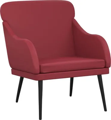 Obrázek produktu pro vidaXL Křeslo Vínově červená 63x76x80 cm Imitace kůže
