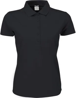 Produktbild von Tee Jays 145 | Damen Luxury Stretch Poloshirt - Farbe: Dark Grey (Solid) - Größe: S