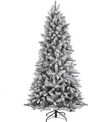Produktbild von Black Box Trees Künstlicher Weihnachtsbaum Snowdon - H185 x Ø117 cm - Grün mit Frostoptik