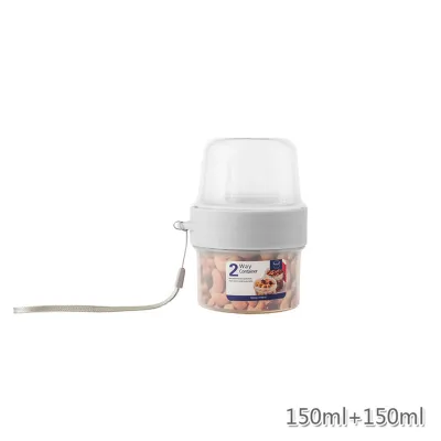 A clear, well-lit studio shot of a food container.