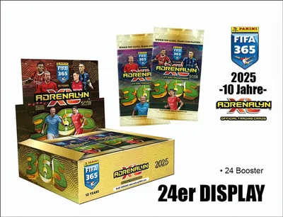 Produktbild von FIFA 365 Adrenalyn XL 2025 Trading Cards Flow Packs Display (24)