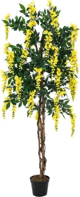 Immagine prodotto di EUROPALMS Albero di maggiociondolo, pianta artificiale, giallo, 150 cm