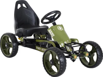 Obrázok produktu pre Šlapacia motokára, štyri kolesá, maximálne zaťaženie 35 kg, unisex dizajn, zelená
