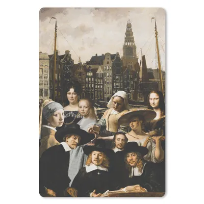 Produktbild von MuchoWow® Mauspad Mousepad Malerei - Alte Meister - Collage 40x60 cm - Mousepads - Maus Mat - Pad - Mausunterlage - Schreibtisch Accesoire
