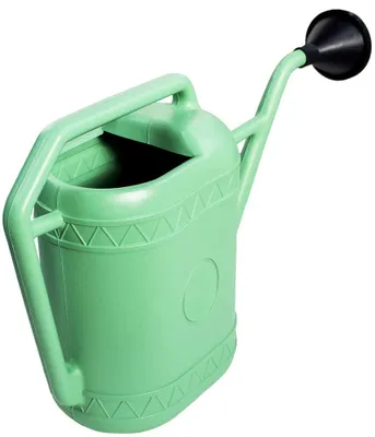 Imagen del producto de Regadera de plástico de 9 litros, color verde, para riego de jardines