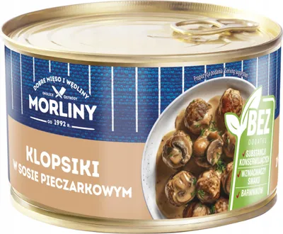 Zdjęcie produktu dla Morliny Klopsiki w sosie pieczarkowym 400 g