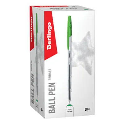 Obrázek produktu pro Berlingo pero kuličkové 1mm Tribase zelené
