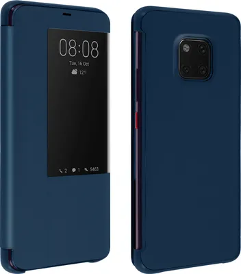 Obrázok produktu pre Flipový kryt s okienkom Smart View pre Huawei Mate 20 Pro - tmavomodrý