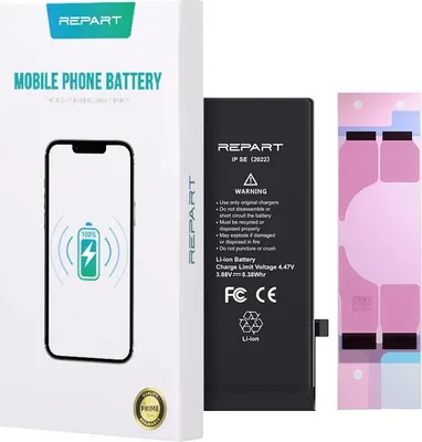 Obrázek produktu pro Náhradní baterie REPART pro iPhone SE 2022, 2160 mAh, lithium-iontová baterie pro mobilní telefony, náhradní baterie pro smartphony, oprava baterie