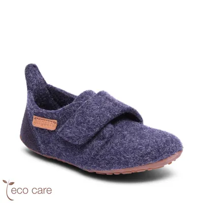 Produktbild von Bisgaard Casual Wool  Kinder Wollfilz-Hausschuhe Dunkelblau (Blue), 11203-999-20