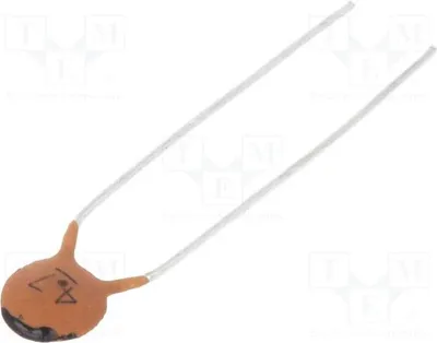 Produktbild von Kondensator: Keramik; 4,7pF; 100V; C0G; ±10%; THT; 5mm CC-4P7/100 Keramikkondensatoren THT 100V