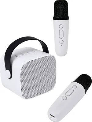Zdjęcie produktu dla PARTY, głośnik Bluetooth 5.1 z 2 mikrofonami Party Btmic 15W, biały