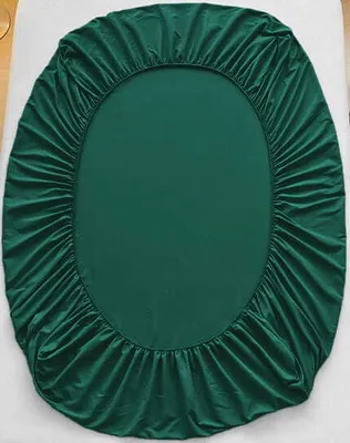 Produktbild von Spannbettlaken 200x220 - Flaschengrün - Jersey-Baumwolle - Waschbar - Zusätzliche 25 cm am Gummiband