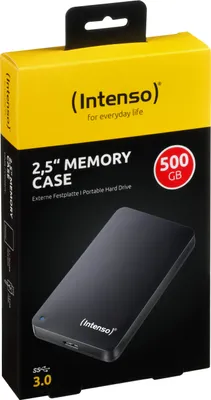 Produktbild von Intenso 2,5"Memory Case 500GB, tragbare externe Festplatte USB 3.0